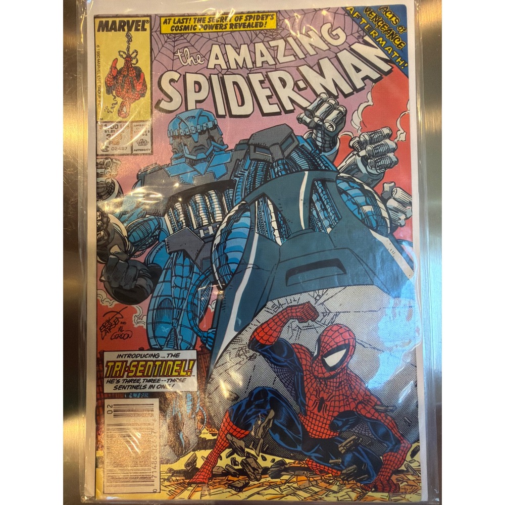Amazing Spider-Man 329 Marvel Comics 1990 Erik Larsen Tri-Sentinel Cosmic Spidey - Picture 1 of 4